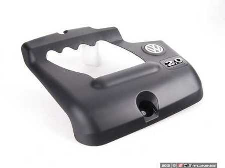 ES#279222 - 06A103925EF - Engine Cover - Restore your lost or damaged engine cover with this engine cover to retain your dipstick tube and refresh the look of your engine bay - Genuine Volkswagen Audi - Volkswagen