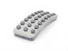 ES#5349412 - 164300008264 - Accelerator Pedal Pad - Brushed Aluminum With Rubber Grip - Genuine Mercedes Benz - Mercedes Benz