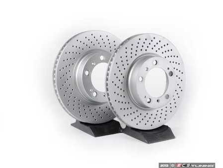 ES#2535368 - 99635140501KT - Front Brake Rotors - Pair 12.51" (318mm) - Directional front axle fitment - Both left and right - Meyle - Porsche