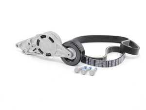 ES#2588248 - 06B903133EKT2 - Accessory Belt Kit - Composed of genuine Audi belt, tensioner, & hardware to keep your belt where it should be! - Assembled By ECS - Audi