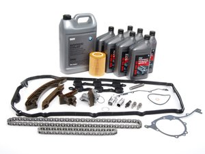 ES#2592861 - 11311432176KT2 - Timing Chain Kit - Everything needed to get the job done using genuine BMW components. Includes coolant, oil and a filter - Genuine BMW - BMW