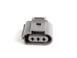 ES#311346 - 1J0973723G - Gray connector housing - 3 pin - Used in various locations - Genuine Volkswagen Audi - Volkswagen