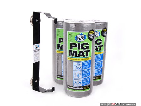 ES#2626365 - 57703 - Pig Mat And Dispenser Combo Pack - Includes a three pack of 60 sheet Pig Mat rolls and a free magnetic dispenser! - New Pig - Audi BMW Volkswagen Mercedes Benz MINI Porsche