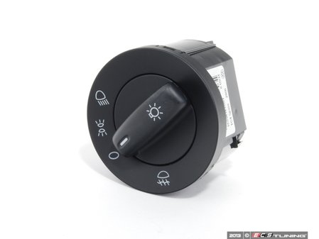 ES#1125709 - 3C8941431LXSH - Standard Headlight Switch - Black - Controls headlights, parking lights, and front fog lights - Genuine Volkswagen Audi - Volkswagen