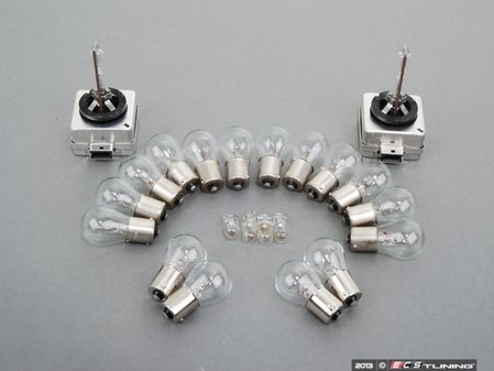 ES#2581943 - N10566101KT3 - Exterior Bulb Refresh Kit - Includes all headlight, tail light and side marker bulbs - Assembled By ECS - Audi