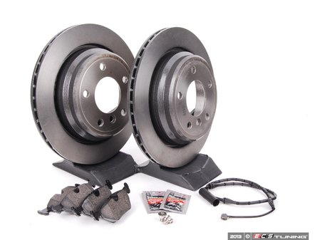 ES#240377 - ECSE393421-2 - Rear Brake Service Kit - Featuring ECS V5 Coated Rotors and ECS DD23 "Daily Driver" ceramic pads. - Assembled By ECS - BMW