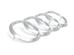ES#2213492 - 4H0103940A - Audi Rings Emblem - Replace the missing emblem from your engine cover! - Genuine Volkswagen Audi - Audi