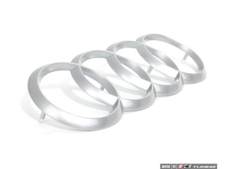 ES#2213492 - 4H0103940A - Audi Rings Emblem - Replace the missing emblem from your engine cover! - Genuine Volkswagen Audi - Audi