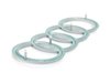 ES#2213492 - 4H0103940A - Audi Rings Emblem - Replace the missing emblem from your engine cover! - Genuine Volkswagen Audi - Audi