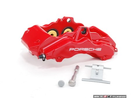 ES#1485502 - 99635143190 - Front Left Brake Caliper - Six piston front brake caliper with ceramic heat transfer insulation - Genuine Porsche - Porsche