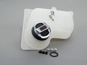 ES#2598438 - 8D0121403DR8KT -  Expansion Tank Replacement Kit W/ R8 Coolant Cap - Install a brand new expansion tank with a new R8 polished aluminum cap and hardware - Assembled By ECS - Audi