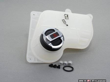 ES#2598438 - 8D0121403DR8KT -  Expansion Tank Replacement Kit W/ R8 Coolant Cap - Install a brand new expansion tank with a new R8 polished aluminum cap and hardware - Assembled By ECS - Audi