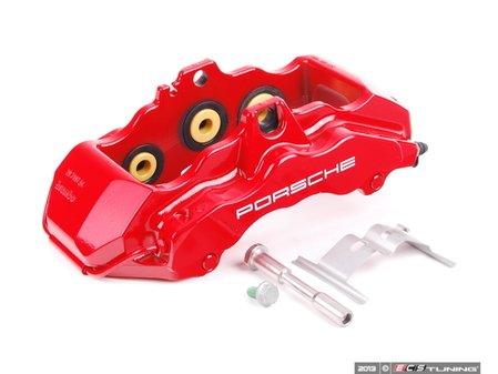 ES#1485504 - 99635143290 - Front Right Brake Caliper - Six piston front brake caliper with ceramic heat transfer insulation - Genuine Porsche - Porsche