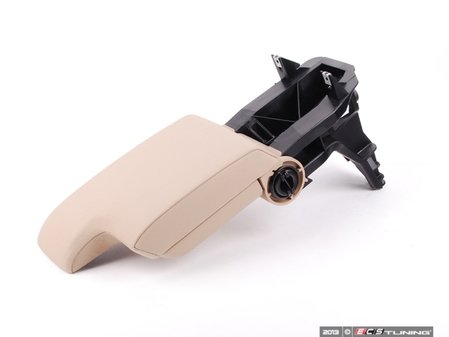 ES#86610 - 51168198621 - E46 Front Armrest Assembly - Hellbeige Vinyl - Keep your interior looking like new - Genuine BMW - BMW