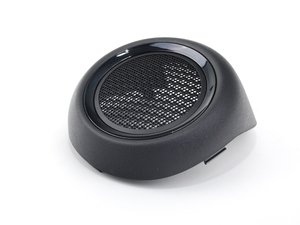 ES#98327 - 51412756570 - Upper Speaker Grille Cover With Black Chrome - Right Side - (NO LONGER AVAILABLE) - For black chrome line interior or upgrade - Genuine MINI - 