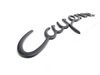 ES#1452441 - 9555592370003C - "Cayenne" Logo - Rally Black - Emblem for rear hatch - Genuine Porsche - Porsche
