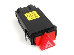 ES#258927 - 8D0941509H01C - Hazard Switch - Satin Black - Controls the on/off function of the emergency, or hazard, lights - Original Equipment Supplier - Audi