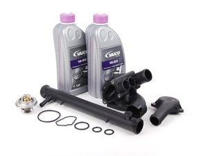 ES#257341 - VR624VTHKW1 - Plastic Water Pipe Kit - Stage 3 - An Upgrade Over Stage 2 That Includes Thermostat and Coolant. - Assembled By ECS - Volkswagen