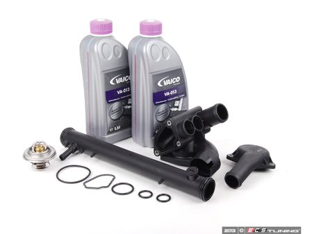 ES#257341 - VR624VTHKW1 - Plastic Water Pipe Kit - Stage 3 - An Upgrade Over Stage 2 That Includes Thermostat and Coolant. - Assembled By ECS - Volkswagen