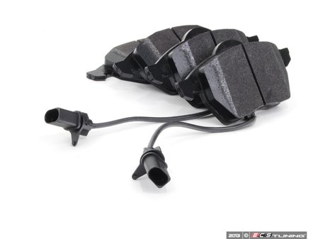 ES#2561572 - 4A0301DSLGMTKT - Performance Front Brake Service Kit - Featuring ECS V5 Slotted rotors and ECS EP24 Enthusiast Performance Pads - Assembled By ECS - Audi