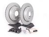 ES#2598350 - HB227F.630KT7 - Performance Rear Brake Service Kit - Featuring ECS GEOMET slotted rotors and Hawk HPS pads - Assembled By ECS - 