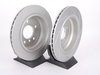 ES#2598350 - HB227F.630KT7 - Performance Rear Brake Service Kit - Featuring ECS GEOMET slotted rotors and Hawk HPS pads - Assembled By ECS - 