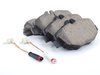 ES#3161635 - EUR987 - Front Euro Ceramic Brake Pad Set - Ceramic composite developed to meet low dust & noise requirements. Includes brake pad sensors. - Akebono - Mercedes Benz