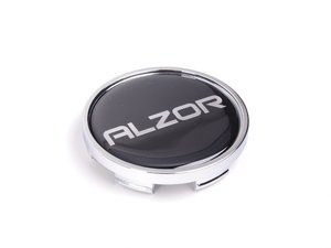 ES#2631550 - BC295-A - Center Cap - Black/Chrome - Priced Each  - For the Alzor Style 349 wheels. 60mm - Alzor - Audi Volkswagen