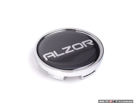 ES#2631550 - BC295-A - Center Cap - Black/Chrome - Priced Each  - For the Alzor Style 349 wheels. 60mm - Alzor - Audi Volkswagen