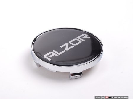 ES#2631544 - 2018CAP-A - Center Cap - Black/Chrome - Priced Each  - For the Alzor Style 881 wheels. 70mm - Alzor - Audi Volkswagen