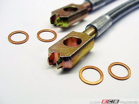 ES#1537 - ARSSBLK - Exact-Fit Stainless Steel Brake Lines - Kit - Manufactured by ECS Tuning to replicate your stock lines. (DOT-compliant) - ECS - 