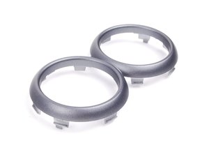 ES#83043 - 51167039238 - Anthracite Drink Ring Holder - Front - Trim located on the dual cup holder - Genuine MINI - MINI