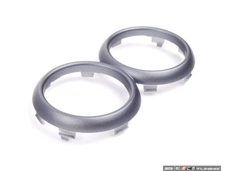 ES#83043 - 51167039238 - Anthracite Drink Ring Holder - Front - Trim located on the dual cup holder - Genuine MINI - MINI