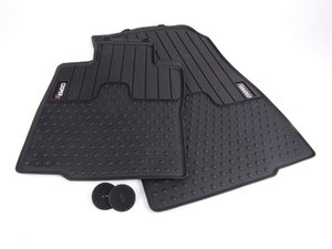 ES#2102047 - 51472181811 - Cooper "S" Logo Front Rubber Factory Floor Mats Set - Priced As Set - Replace or upgrade to factory MINI mats - Genuine MINI - MINI
