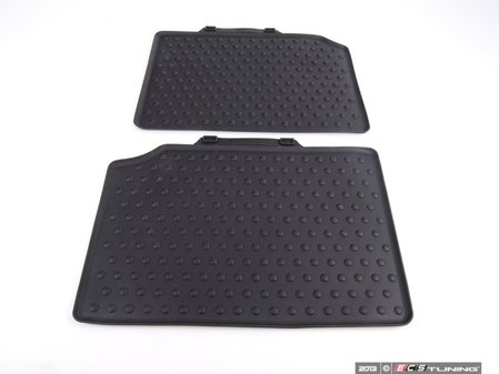 ES#2102046 - 51472181810 - MINI Rear Rubber Factory Floor Mats Set - Priced As Set - Replace or upgrade to factory MINI mats - Genuine MINI - MINI