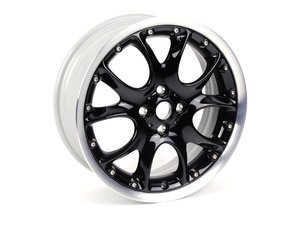 ES#514944 - 36116787710 - R98 Two Piece Web Spoke Wheel (4x100) Black - Priced Each - 17 x 7J ET:48 - Genuine MINI - MINI