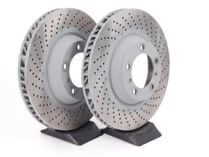 ES#2561667 - 99735140501KT1 - Front Brake Rotors - Pair 13.77" (350mm) - Directional front axle fitment - Both left and right - Sebro - Porsche