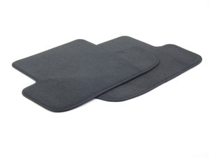 ES#2541987 - 8T0864450AQA5 - Rear Carpeted Floor Mat Set - Sabre (Black) - Includes both rear floor mats to protect your interior carpet - Genuine Volkswagen Audi - Audi