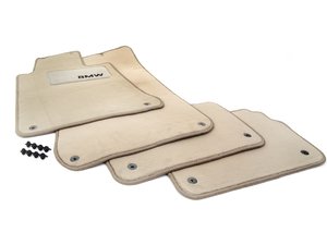 ES#195524 - 82111466947 - Carpeted Floor Mats - Parchment  - (NO LONGER AVAILABLE) - Complete set of four - Genuine BMW - 