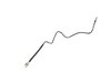 ES#3470933 - 1J0614749 - Rear Hard Brake Hose - Left - Brake line from mid brake hose to brake caliper, includes banjo bolt to caliper - Genuine Volkswagen Audi - Audi Volkswagen