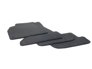 ES#2635836 - 8K1863691GQA5KT - Carpeted Floor Mats - Set Of Four - Sabre (Black) - Protect your interior carpet with a full set of floor mats - Genuine Volkswagen Audi - Audi