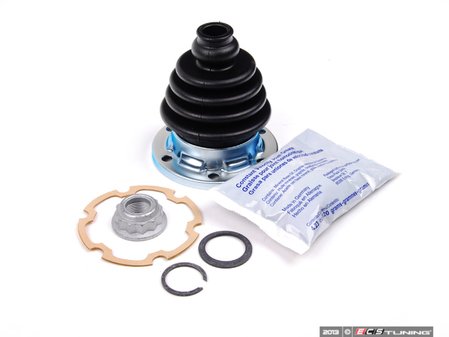 ES#2628156 - 1J0498201 - Front Inner CV Boot Kit - Left - Complete boot kit, including grease and hardware for standard style axle shafts. - Rein - Volkswagen