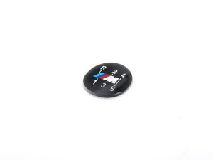 ES#46707 - 25111221616 - M Gearshift Emblem - With dog leg first gear shift pattern - Genuine BMW - BMW
