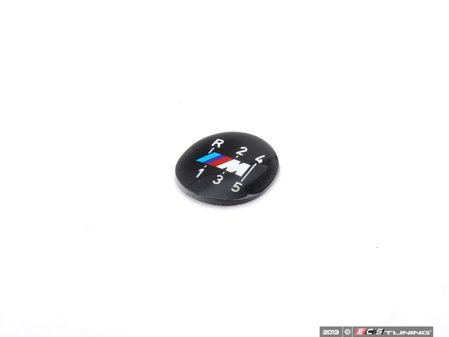 ES#46707 - 25111221616 - M Gearshift Emblem - With dog leg first gear shift pattern - Genuine BMW - BMW