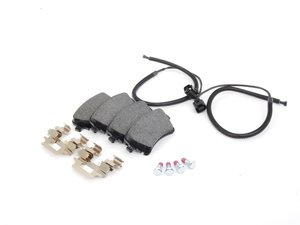 ES#4445 - 3D0698451A - Rear Brake Pad Set - With Sensor wire - Textar - Volkswagen