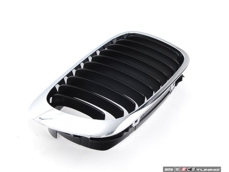 ES#78561 - 51138208684 - Kidney Grille - Right - Chrome outer design with black slats - Genuine BMW - BMW