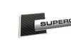 ES#391497 - 4F0853601 - "Supercharged" Badge - Carbon Fiber - Priced Each - (NO LONGER AVAILABLE) - Display your forced induction engine in carbon fiber - Genuine Volkswagen Audi - Audi