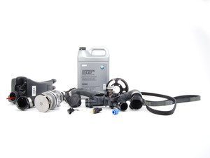 ES#2063877 - ECSE391153 - ECS Cooling Maintenance Kit - Level 2 - Stop your cooling problems before they start - includes an ECS Aluminum water pump pulley and featuring a GEBA water pump with a metal impeller - Assembled By ECS - BMW
