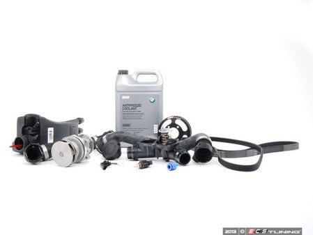 ES#2063877 - ECSE391153 - ECS Cooling Maintenance Kit - Level 2 - Stop your cooling problems before they start - includes an ECS Aluminum water pump pulley and featuring a GEBA water pump with a metal impeller - Assembled By ECS - BMW
