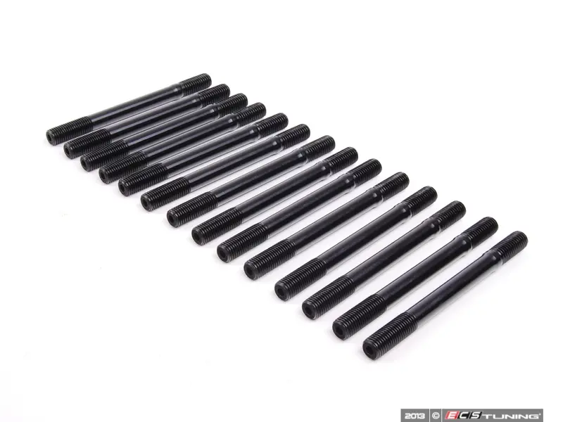 ARP 202-4301 Cilinderkopboutenset – Chromoly, Zwart Geoxideerd – 12-punts Moeren – Voor Nissan 4-cilinder Motoren – Amerikaanse Kwaliteit